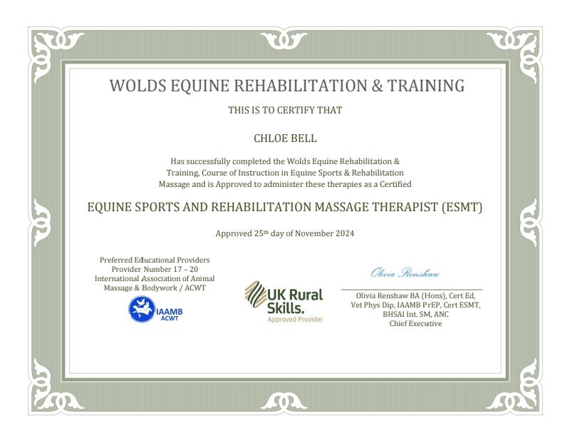 Chloe Leanne Equine Massage photo 3